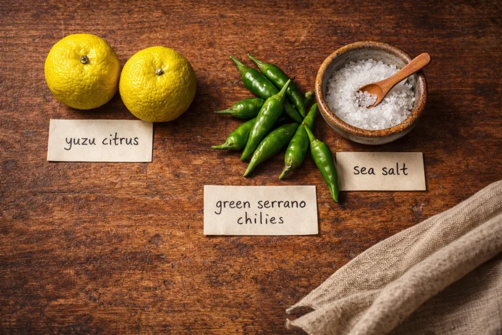 Yuzu Kosho Ingredients